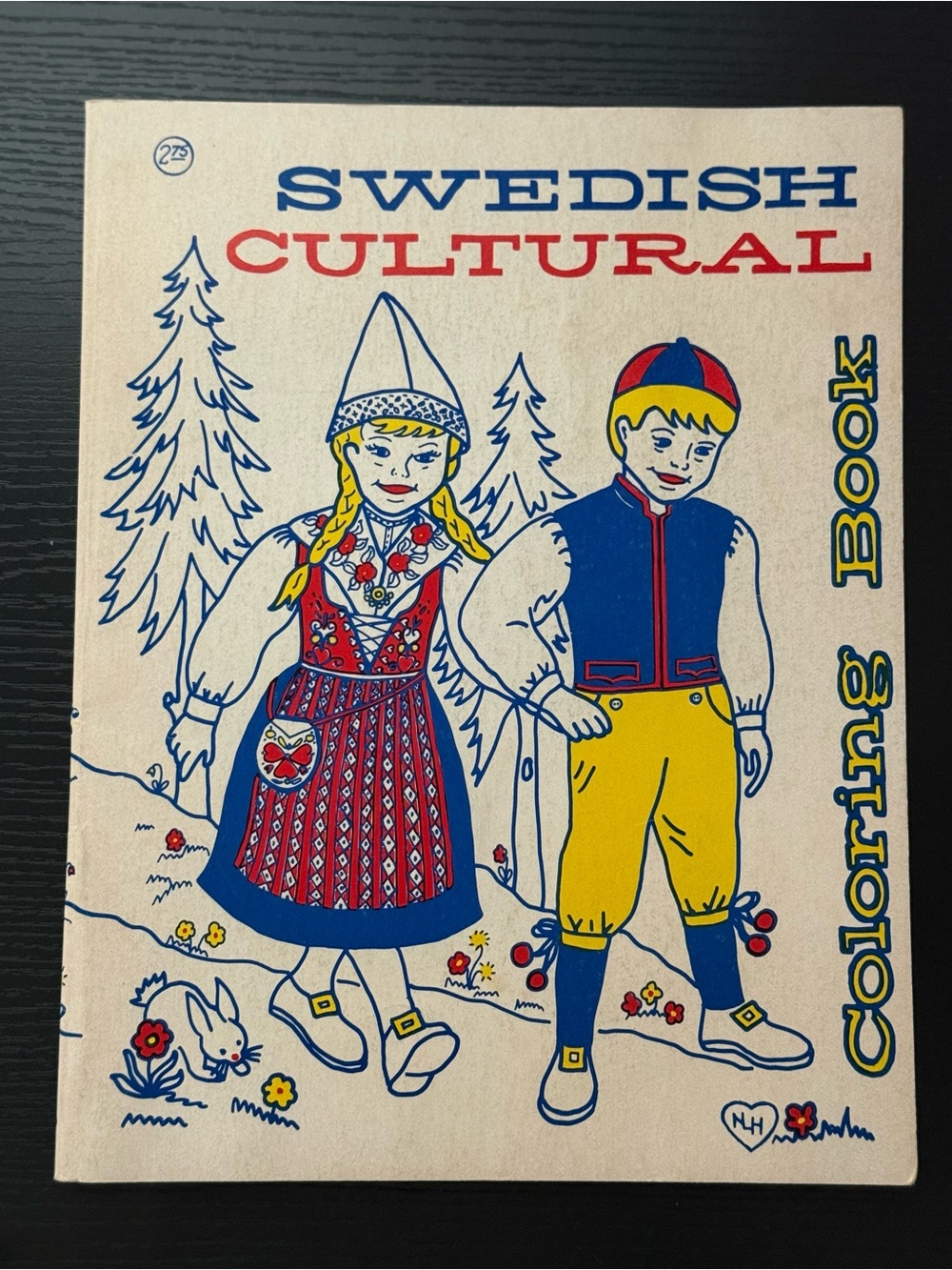 Vintage Reprint of the Swedish Cultural Coloring Book by Nancy Hedlund